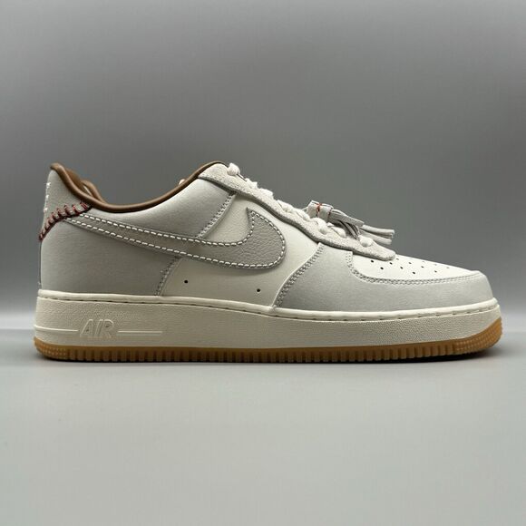Nike Air Force 1 '07 “Tassels”Light Bone Gum Men’s Size 11.5 HF5697-001 - Picture 1 of 9